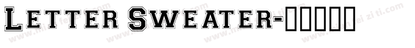 Letter Sweater字体转换